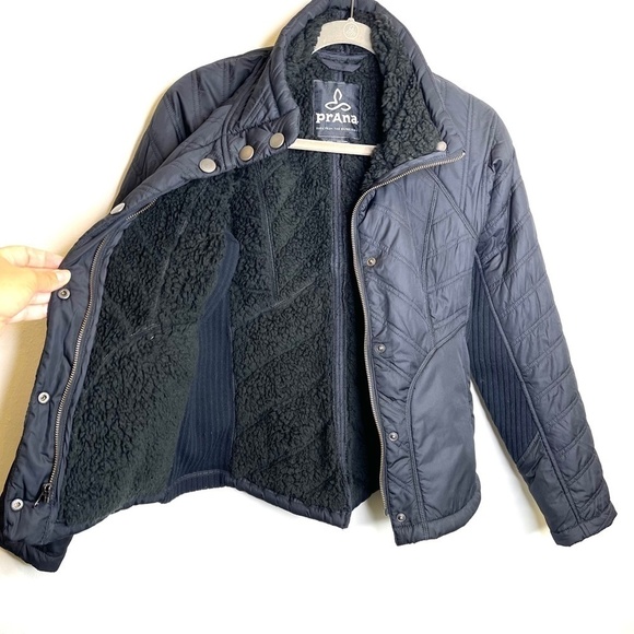 PrAna Diva Jacket Black Sherpa Size XS - Picture 8 of 15